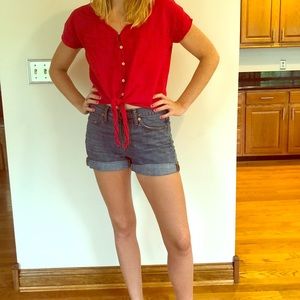 Madewell shorts, size 26